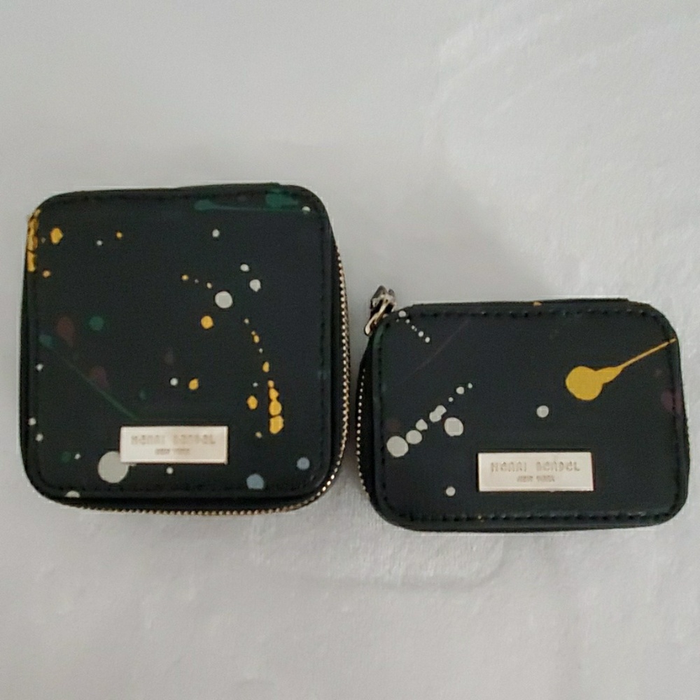 Henri Bendel pillbox & travel jewelry box
